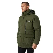 Kurtki męskie - Męska kurtka zimowa Helly Hansen Tromsoe Jacket utility green - M - miniaturka - grafika 1