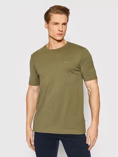Koszulki męskie - Hugo Boss T-Shirt Thompson 01 50468347 Zielony Regular Fit - grafika 1