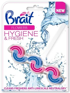 Kostka do WC Brait - 45+6G / flowers / dwufazowa - Środki do WC - miniaturka - grafika 2