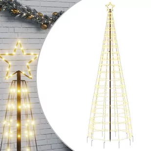 Choinka z lampek, z kołkami, 570 ciepłych białych LED, 300 cm Lumarko! - Oświetlenie świąteczne - miniaturka - grafika 3