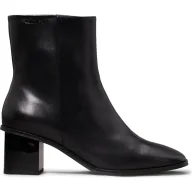 Botki damskie - Calvin Klein Skórzane botki na słupku - miniaturka - grafika 1