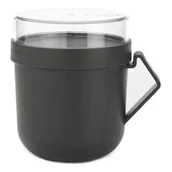 Lunch boxy - Brabantia 203824 - kubek na zupę make   take - 0,6l - dark grey kod: 20 38 24 - miniaturka - grafika 1