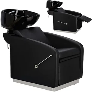 Myjnia myjka fryzjerska barberska Atina do salonu fryzjerskiego barberskiego ruchoma ceramiczna misa armatura bateria słuchawka - Myjki fryzjerskie - miniaturka - grafika 1
