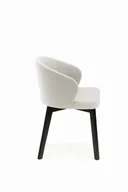 Krzesła - Flavio 5 krzesło tapicerowane szare nogi czarne - miniaturka - grafika 1