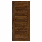 Drzwi wewnętrzne - Skrzydło drzwiowe pełne Notus orzech trend 90 prawe Nawadoor - miniaturka - grafika 1