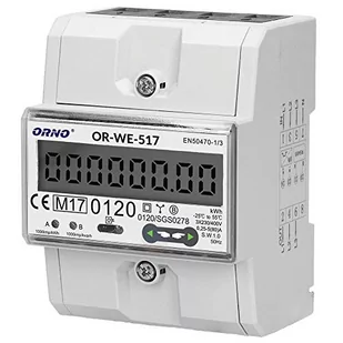 Orno 1-fazowy licznik energii elektrycznej 80A,wielotaryfowy, RS485MID OR-WE-517 - Inne akcesoria elektryczne - miniaturka - grafika 1