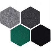 Dekoracje domu - Panele Dekoracyjne Lamele Ścienne Heksagon Filcowe Dekoracja Ozdoba - miniaturka - grafika 1