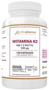 Witaminy i minerały - Altopharma Witamina K2 MK-7 z Natto 200 g 120 kapsułek 1146130 - miniaturka - grafika 1