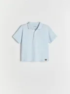 Bluzki dla niemowląt - Reserved - Bawełniane polo - jasnoniebieski - miniaturka - grafika 1