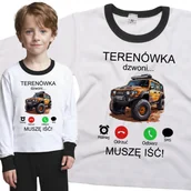 Piżamy dla dziewczynek - Piżama dziecięca Muszę Iść Terenówka Dzwoni Samochód Auto Terenowe 86/92 - VoloDonum - miniaturka - grafika 1