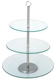 Odelo PATERA NA CIASTO SZKLANA 3 POZIOMOWA 21 CM 25 CM 30CM OD1201 delhan OD1201 - Tace i patery - miniaturka - grafika 1
