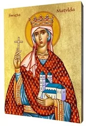 Ikona św. Matylda - Ikony i obrazy sakralne - miniaturka - grafika 1