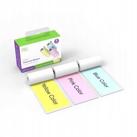 myFirst Camera Insta Wi Thermal Sticker Pink Blue Yellow- naklejki termiczne, wkłady do Insta2/Wi/20 3 kolorowe rolki x 3m