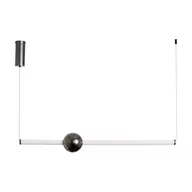 Lampy sufitowe - Lampa wisząca O-LINE LED 93 cm czarna ST-1688L-BK Step Into Design - miniaturka - grafika 1