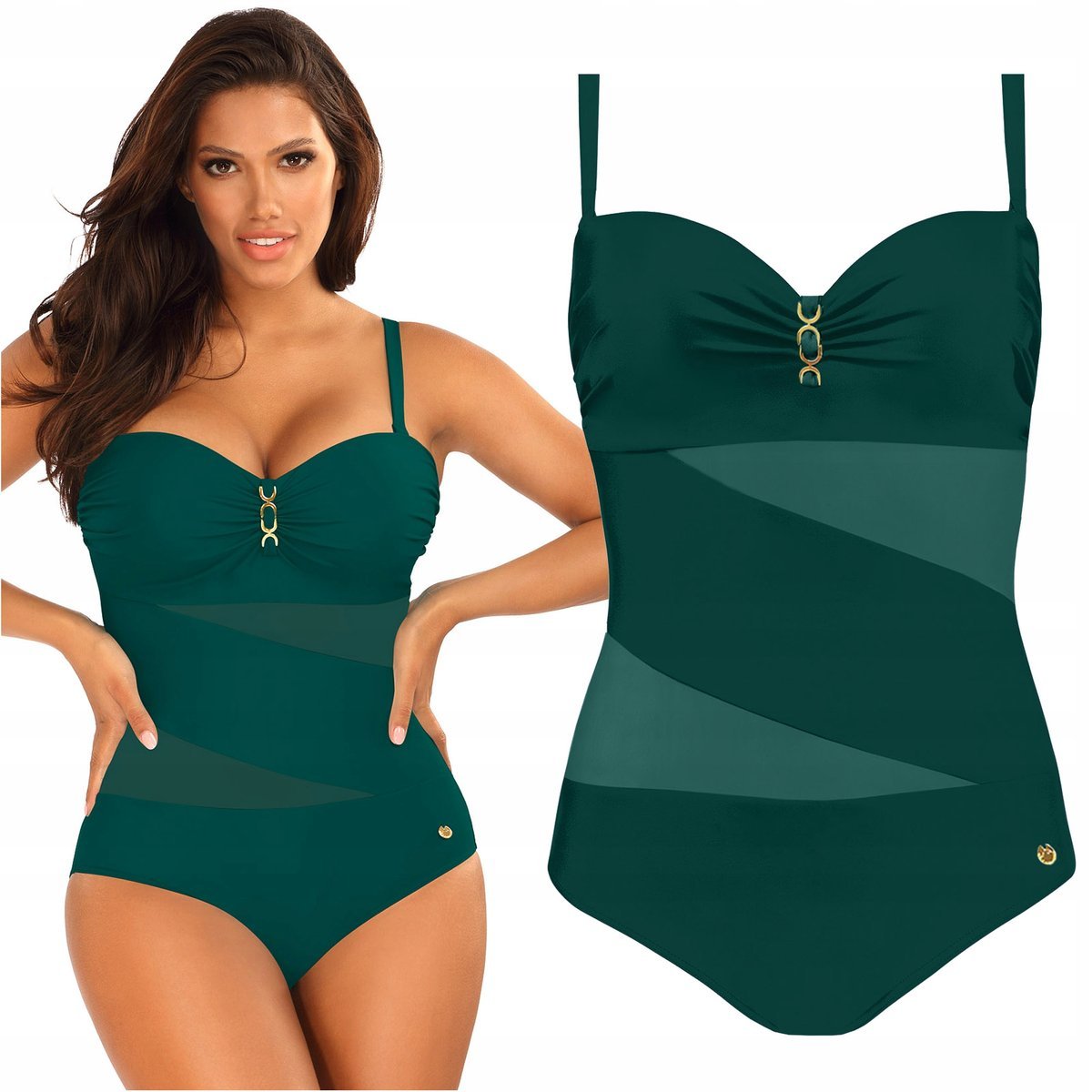 Strój kąpielowy jednoczęściowy SELF 8030 46E 3XL