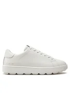 Sneakersy damskie - Geox Sneakersy D Spherica Ecub-1 D45WEB 00085 C1000 Biały - miniaturka - grafika 1
