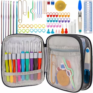 Zestaw Do Szydełkowania Szydełko Xxl 86 El + Etui - Pasmanteria - miniaturka - grafika 1