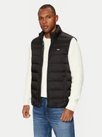 Kamizelki męskie - Tommy Jeans Kamizelka DM0DM20663 Czarny Regular Fit - miniaturka - grafika 1