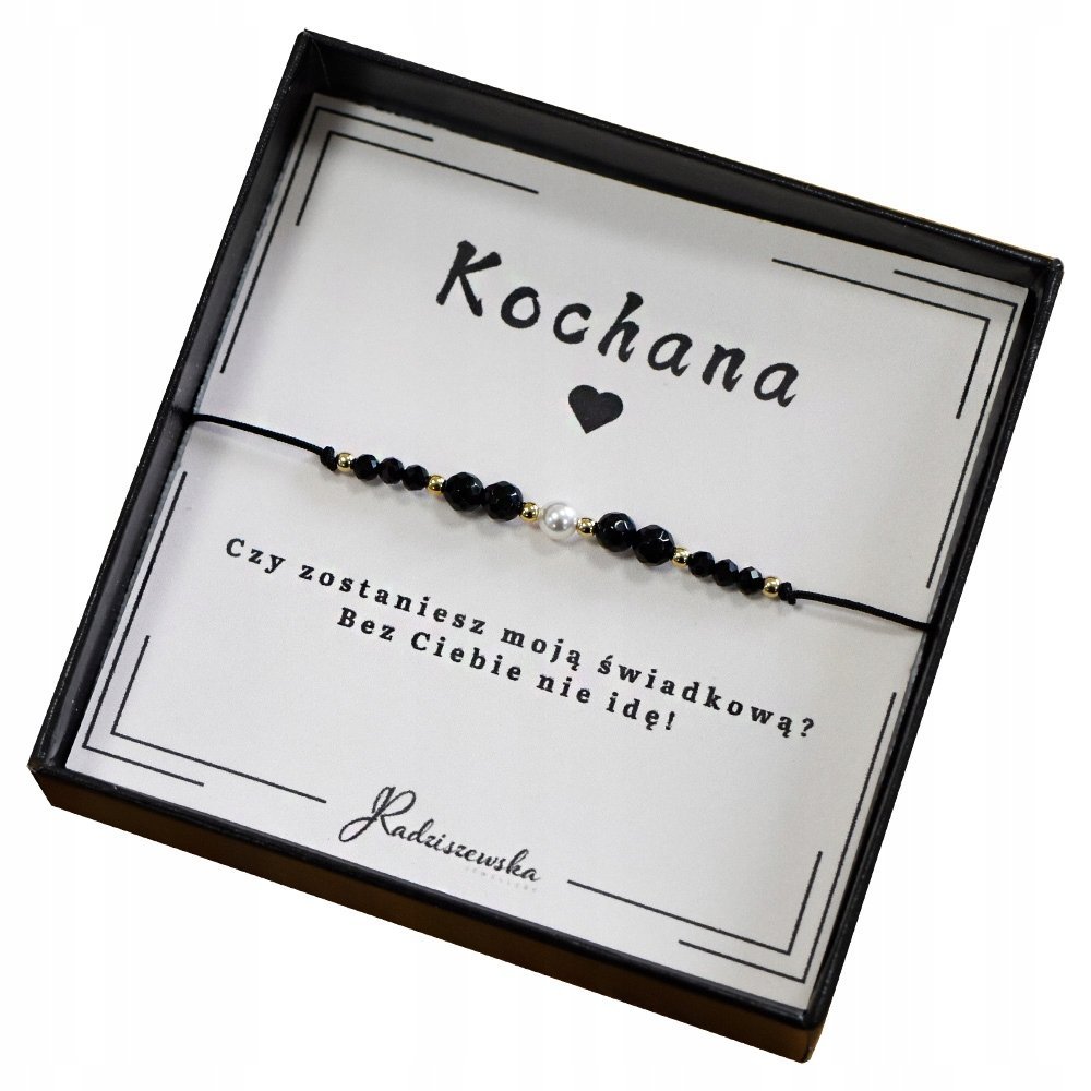 Zapytanie dla przyszłej Świadkowej Bransoletka Kamienie Naturalne Srebro