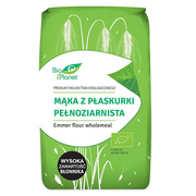 Mąka - Bio Planet - Bio Mąka z płaskurki pełnoziarnista - miniaturka - grafika 1