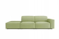 Sofy i kanapy - Sofa modułowa trzyosobowa California Matt Velvet jasnozielony prawy 262cm - miniaturka - grafika 1