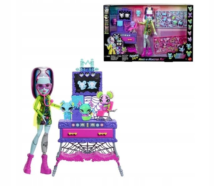 Lalka Monster High Frankie Stein Make-a-monster Stwórz Pupila Mattel JBF18