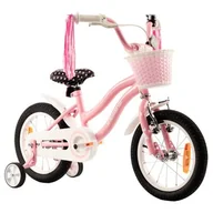Rowery - Rower dziecięcy INDIANA Pretty 14 cali dla dziewczynki Różowy - miniaturka - grafika 1