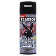 Dezodoranty i antyperspiranty męskie - Playboy Dezodorant w spray'u New York 150ml - miniaturka - grafika 1