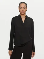 Bluzki damskie - Calvin Klein Bluzka K20K208000 Czarny Regular Fit - miniaturka - grafika 1