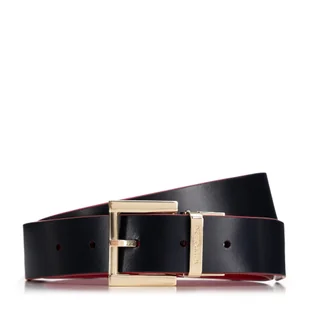 Damski pasek z kwadratową klamrą czarno - czerwony - Wittchen - Paski - miniaturka - grafika 1