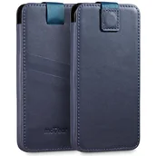 Etui i futerały do telefonów - moVear pocketCase C+ skórzana wsuwka do Smartfon rozmiar L (ok 162 x 80 x 9mm) | Skóra naturalna nappa (Granatowa) - miniaturka - grafika 1