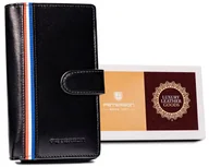 Portfele - PETERSON duży portfel damski skóra RFID + pudełko - miniaturka - grafika 1