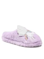 Buty dla dziewczynek - Nelli Blu Kapcie B12041A Fioletowy - miniaturka - grafika 1