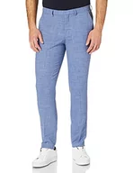 Spodnie męskie - SELECTED HOMME Spodnie męskie, lekkie włókno lniane, jasnoniebieski, 50 PL - miniaturka - grafika 1