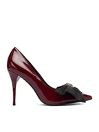 Czółenka - Eva Minge Szpilki EO-KARA-163-1-1 Bordowy - miniaturka - grafika 1