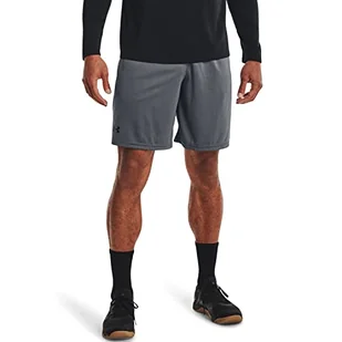 Under Armour Szorty męskie Tech Mesh szorty Szary Szary/czarny (012) XS - Spodenki damskie - miniaturka - grafika 1