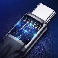 Kable USB - Kabel USB Dudao Kabel Dudao L3ST USB-A - USB-C 5A 1,2m w oplocie - czarny - miniaturka - grafika 1