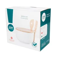 Miski i półmiski - Miska z pokrywką i łyżkami bambusowymi Regular NBC - miniaturka - grafika 1