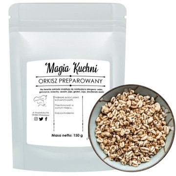 Orkisz Ekspandowany 150g preparowany Naturalny dodatek do musli Śniadania