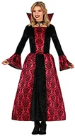Sukienki - FIESTAS GUIRCA Kostium Glamurosa Vampire - sukienka hrabiny wampira czerwona i czarna kostium na Halloween rozmiar 38-40 M - miniaturka - grafika 1