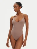 Stroje kąpielowe - Roxy Strój kąpielowy Lasca ERJX103712 Brązowy - miniaturka - grafika 1