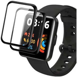 3x Elastyczne Szkło 3D Alogy Screen Protector Pro+ do Xiaomi Redmi Watch 2 Lite Black - Akcesoria do smartwatchy - miniaturka - grafika 3