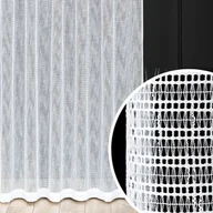 Firany - Firana siatka buklowana, gotowa uszyta na taśmie marszczącej, szerokość 300 x wysokość 250 cm, Bukla - miniaturka - grafika 1