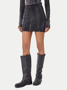 Guess Jeans Spódnica mini W5BD1H KCTT1 Szary Slim Fit - Spódnice - miniaturka - grafika 1