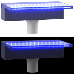 Lumarko Wylewka do wodospadu z oświetleniem RGB LED, akrylowa, 30 cm - Fontanny ogrodowe - miniaturka - grafika 10