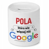 Skarbonki - Skarbonka dla Poli na Urodziny Idealny Prezent z Nadrukiem ze Zdjęciem - miniaturka - grafika 1