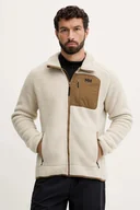 Bluzy męskie - Helly Hansen bluza polarowa PANORAMA kolor beżowy gładka 49460 - miniaturka - grafika 1
