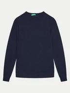 Swetry dla chłopców - United Colors Of Benetton Sweter 1032C106W Granatowy Regular Fit - miniaturka - grafika 1