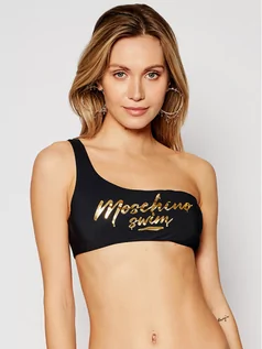 Stroje kąpielowe - Moschino Underwear & Swim Góra od bikini 5721 5169 Czarny - grafika 1