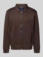 Bluzy męskie - Bluza rozpinana z wyhaftowanym logo model 'Ricardio' - miniaturka - grafika 1